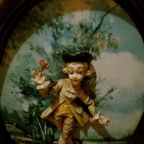Old framed art print