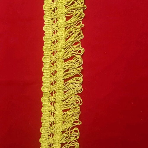 Fringe new 5 meters gold for decoration