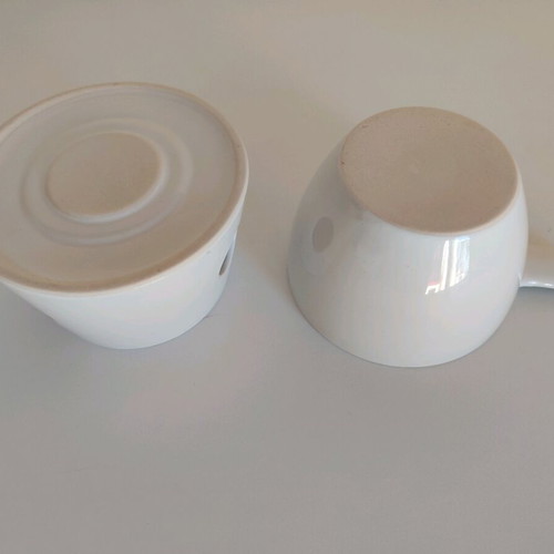 Ceramic fondue set new made of porcelain