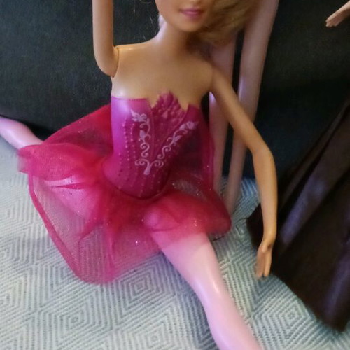 Barbie ballerina doll like new with two additional dolls gift