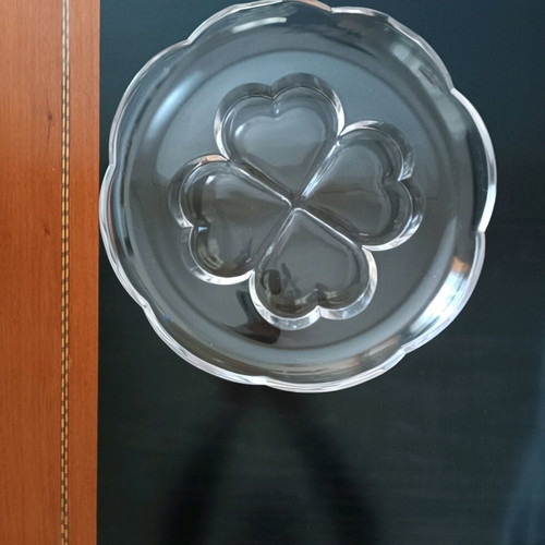 Glass platter like new, large 38 cm diameter