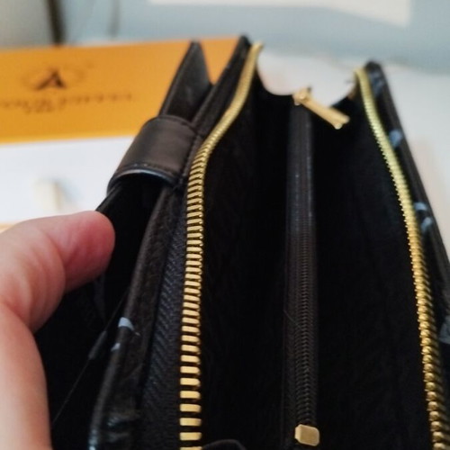Eiffel wallet new, large black with logo
