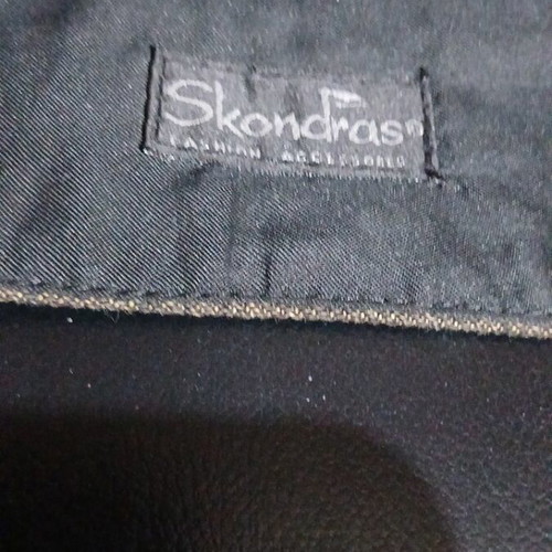 Boho denim belt Skondras Fullah Sugah like new with fringes 70cm