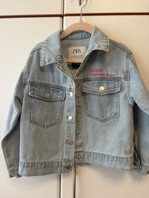Minnie denim jacket Zara like new, size 4-5 years