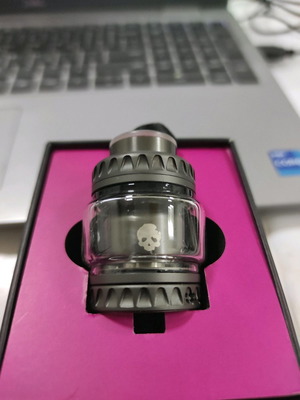 Blotto RTA by Dovpo & Vaping Bogan used, grey metal