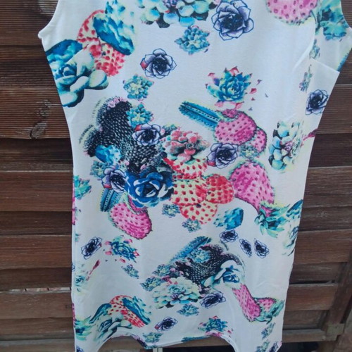 Dress size L, like new, polyester, multicolor