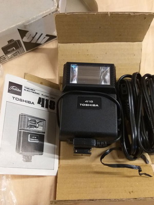 Φλας φωτογραφικής μηχανής Toshiba electronic flash unit 418 καινούργιο
