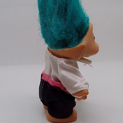 Efxoulis Troll Blue Hair like new, 10 cm height