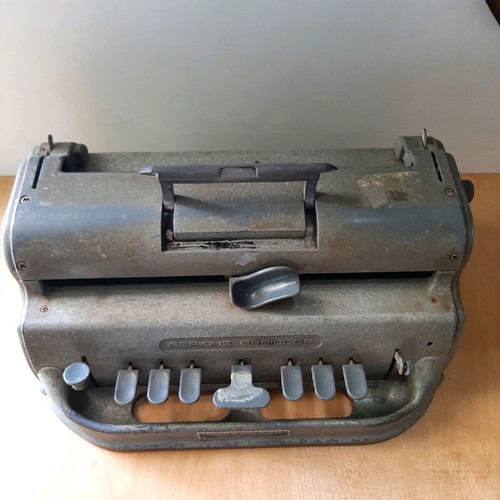 Perkins Brailler typewriter used for braille embossed characters
