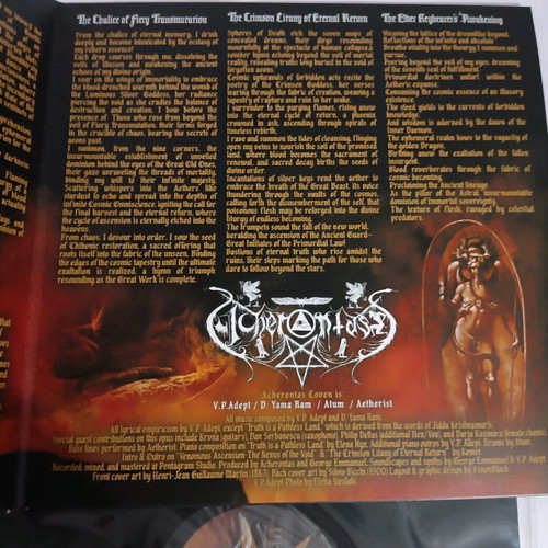 Acherontas Nekyia Gatefold LP new black metal from Athens
