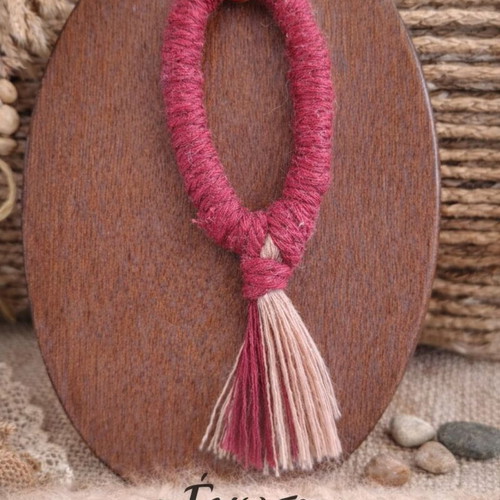 Macrame Keychain Handmade from Union Series Multicolor Made to Order