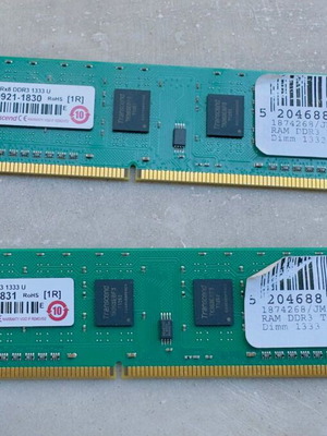 Ram DDR3 8 GB 4x2 sticks like new, dual or quad channel