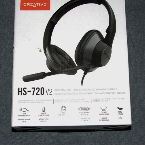 Creative HS-720 headphones like new wired for PC and laptop