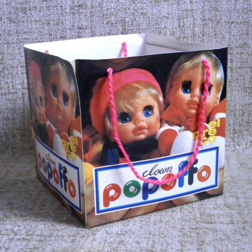 Popoffo Clown doll new with box, El Greco 80s