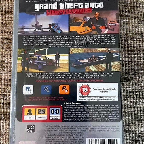 Grand Theft Auto Liberty City Stories Platinum for PSP new, sealed