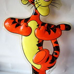 Winnie The Pooh & Tiger πλαστικές διακοσμητικές αφίσες τοίχου 2 τεμάχια 50cm Disney