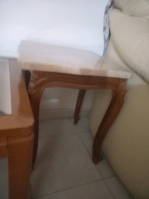 Coffee table with marble top new for living room and display