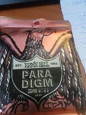 Ernie Ball Paradigm electric guitar strings 9-42 new