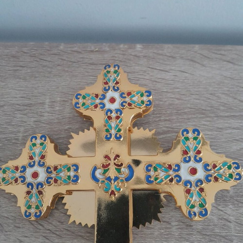 Metal blessing cross new 30x20 cm