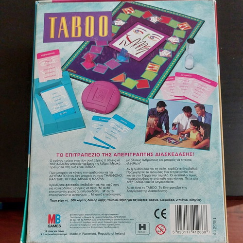 Taboo board game like new, missing hourglass