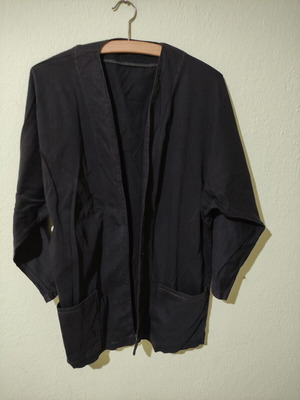Women's cotton jacket like new, black, size XL