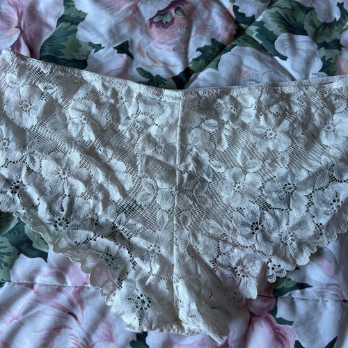 H&M beige lace lingerie set 80C and M new