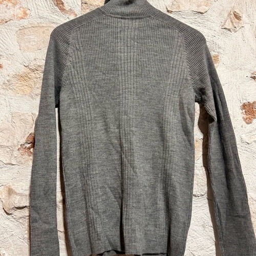 Celio Ribbed Knit Turtleneck Jumper size S gray like new