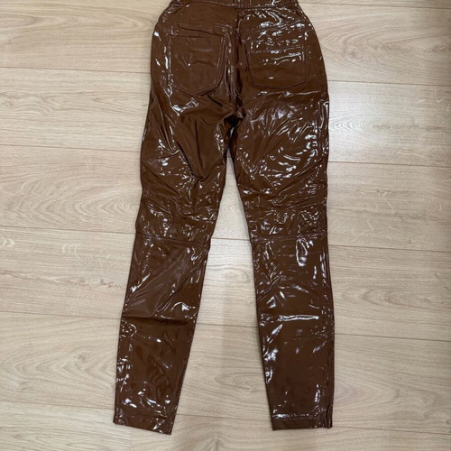 Vinyl women's pants Commando like new, brown, size XS