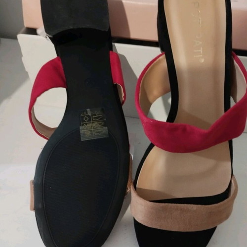 Summer shoes new, size 38, multicolor suede with anti-slip sole