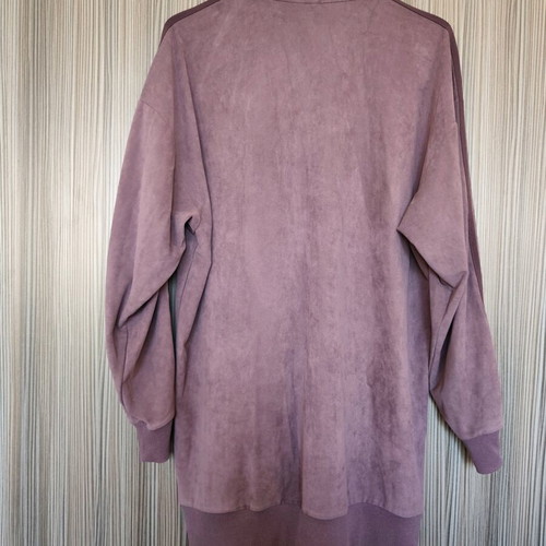 Adidas jacket like new, purple velour, size L