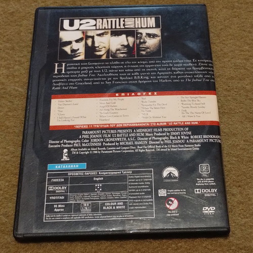 U2 Rattle and Hum DVD used, rock