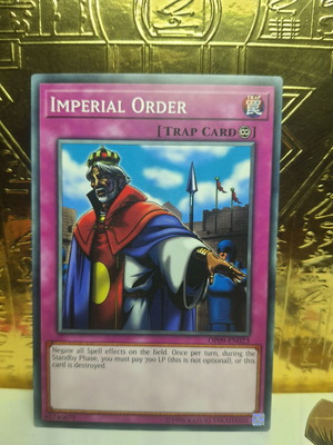 Imperial Order Yu-Gi-Oh! trap card