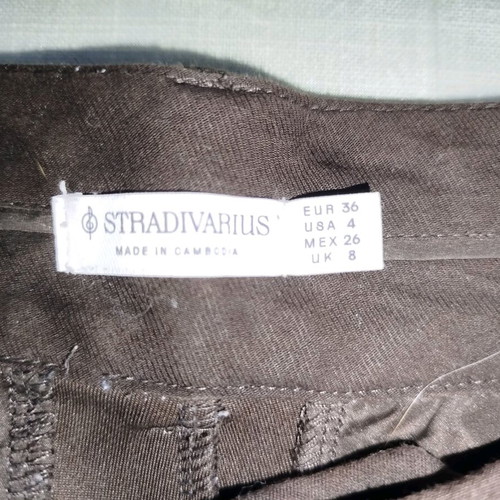 Stradivarius wide winter pants size 36 like new, brown