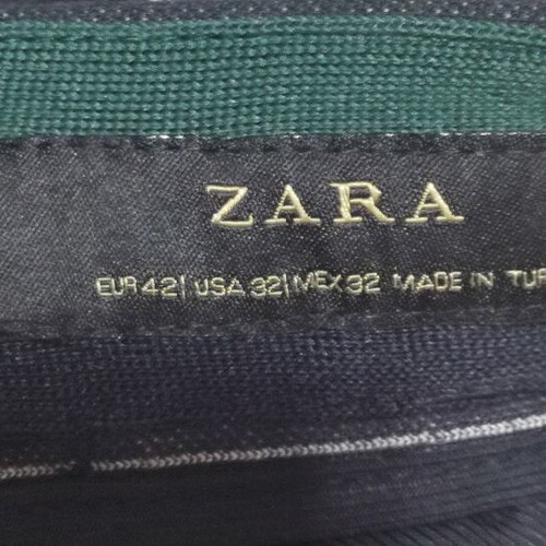Zara striped pants, black, XL