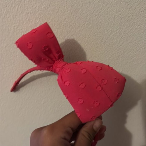 Pink hair accessory