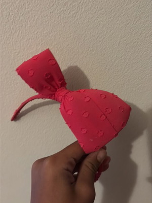 Pink hair accessory