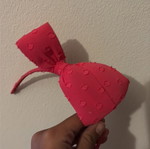 Pink hair accessory