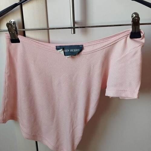 One Sleeve Shirt Pink Size S Like New