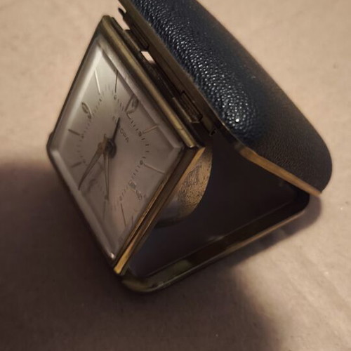Europa alarm clock 2 jewels used, analog tabletop