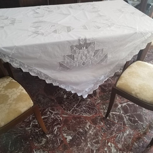 OFFER***Large, white tablecloth.