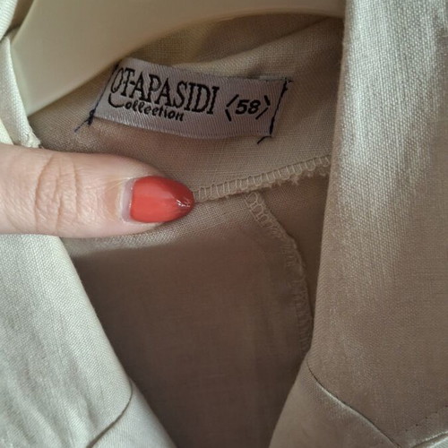 Women's linen jacket beige size XL like new