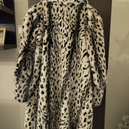 Eco fur coat like new, excellent quality, size L-XXL