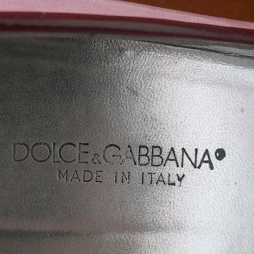 Γόβες Dolce & Gabbana σαν καινούργιο, ροζ με χρυσή λεπτομέρεια