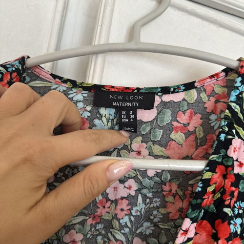 Long floral dress New Look, like new, multicolor, size S