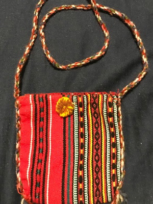 Traditional Chuspa Bag from Andes, new, handwoven wool