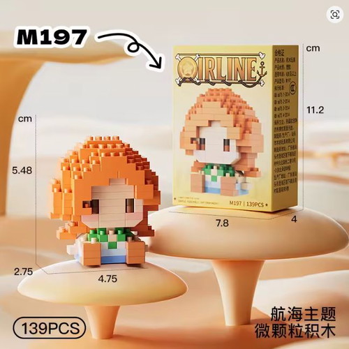 One Piece Nami building blocks set, 139 pieces