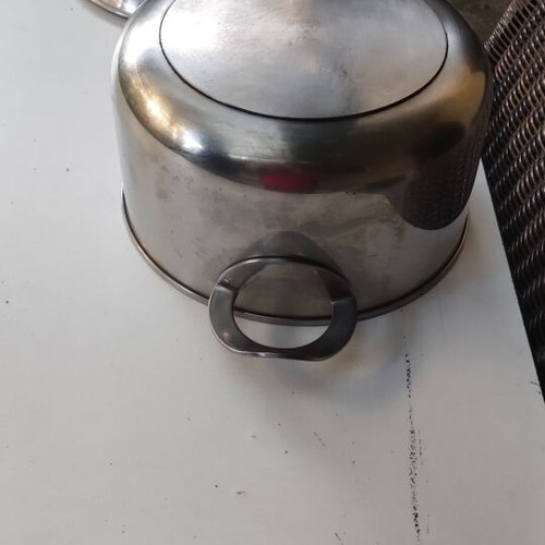 Cookware set used with pot, steamer, sieve, and colander