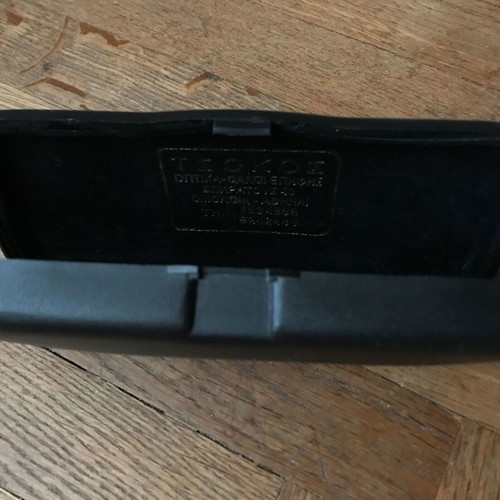 Hard plastic glasses case like new, retro, black