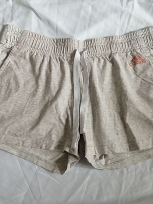 Adidas women's sports shorts size L used, gray