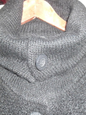 Madeleine long cardigan black, like new, size L-XL
